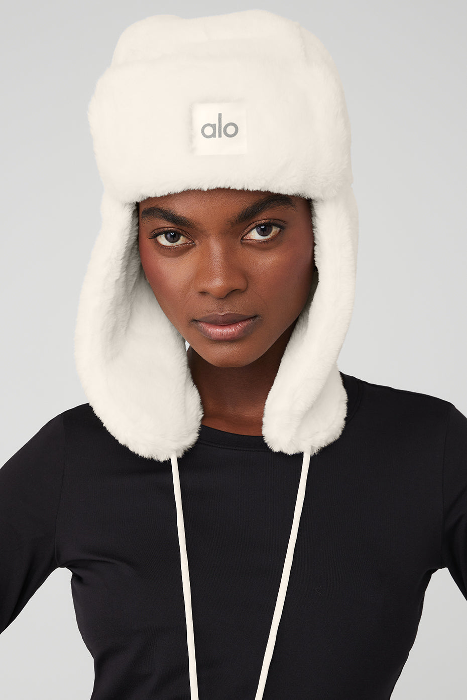 Faux Fur Polar Hat — Ivory