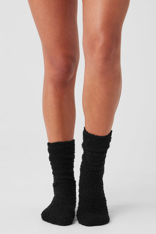 Women's Plush Lush Sock — Black
