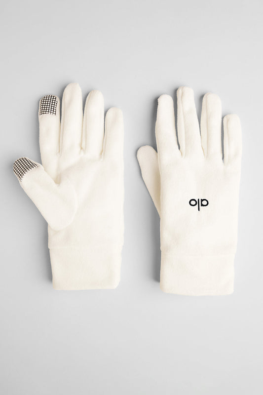Performance Fleece Gloves — Ivory