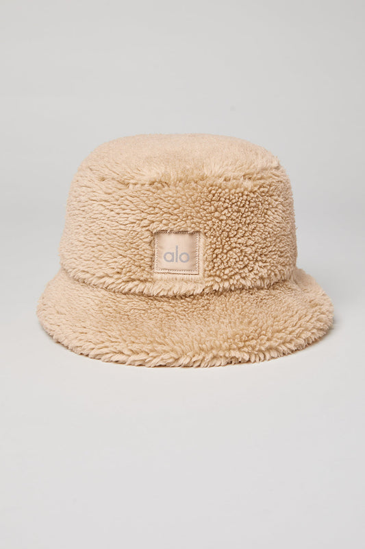 Foxy Sherpa Bucket Hat — Camel