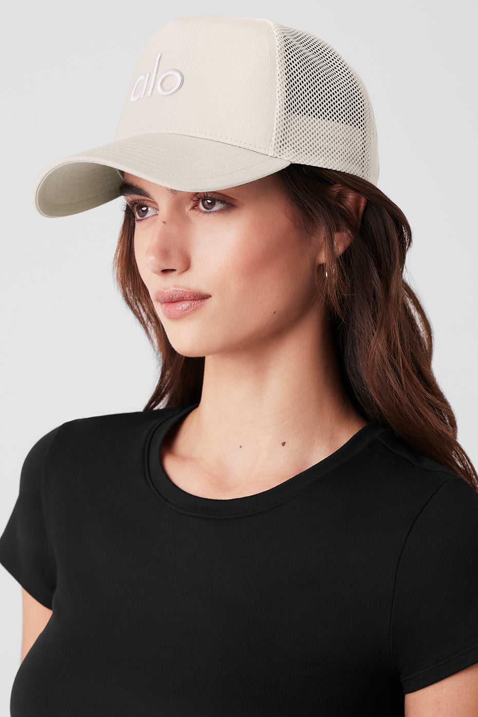 District Trucker Hat — Bone