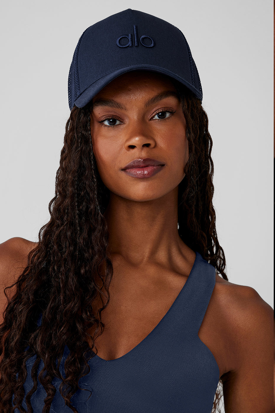 District Trucker Hat — Navy
