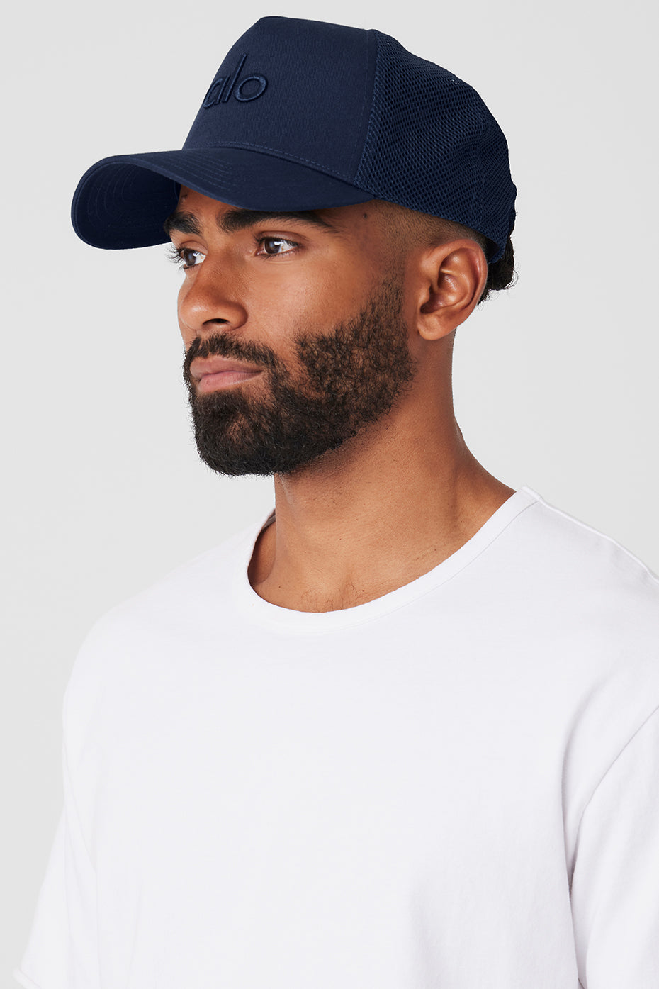 District Trucker Hat — Navy