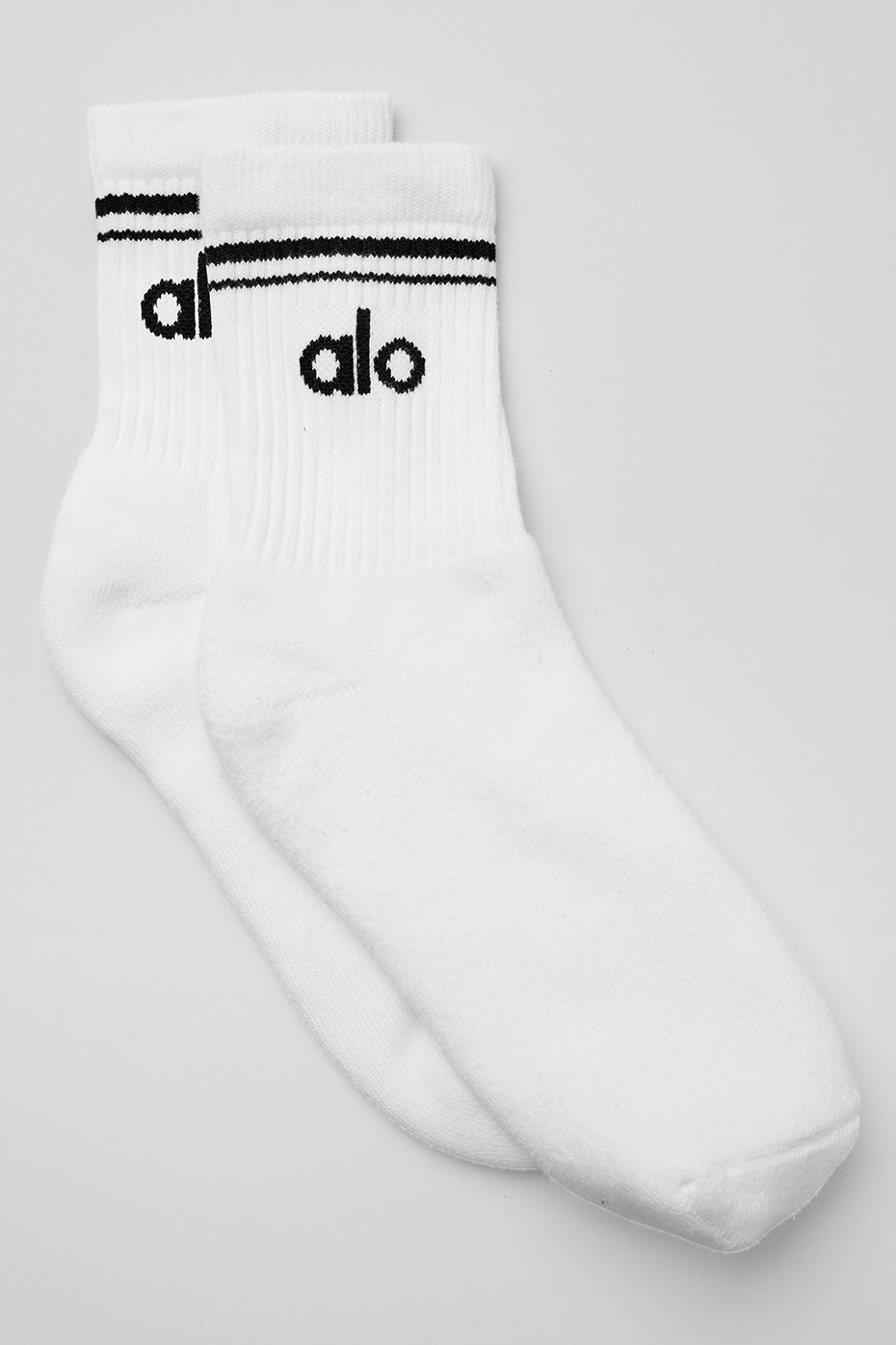 Unisex Half — Crew Throwback Sock — White/Black