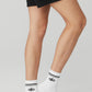 Unisex Half — Crew Throwback Sock — White/Black