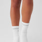 Unisex Half — Crew Throwback Sock — White/Titanium