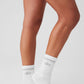 Unisex Half — Crew Throwback Sock — White/Titanium