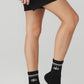 Unisex Half — Crew Throwback Sock — Black/White