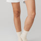 Unisex Half — Crew Throwback Sock — Bone/White