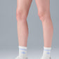 Unisex Half — Crew Throwback Sock — White/Seashell Blue