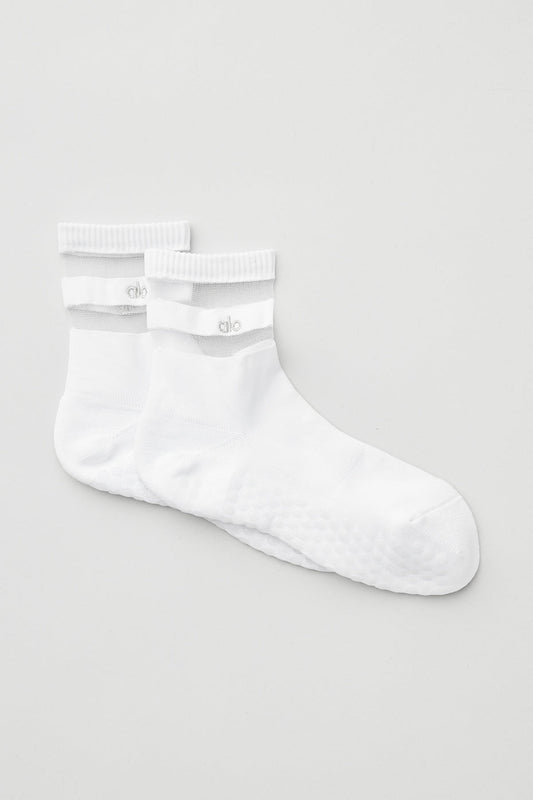 Women's Pulse Grip Sock — White