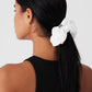 Bead It Oversized Scrunchie — White