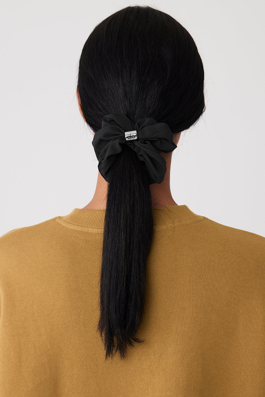 Bead It Oversized Scrunchie — Black