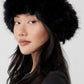 Faux Fur Wintersun Headband — Black