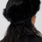 Faux Fur Wintersun Headband — Black