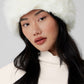 Faux Fur Wintersun Headband — Ivory