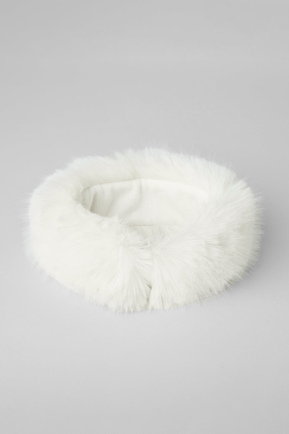 Faux Fur Wintersun Headband — Ivory