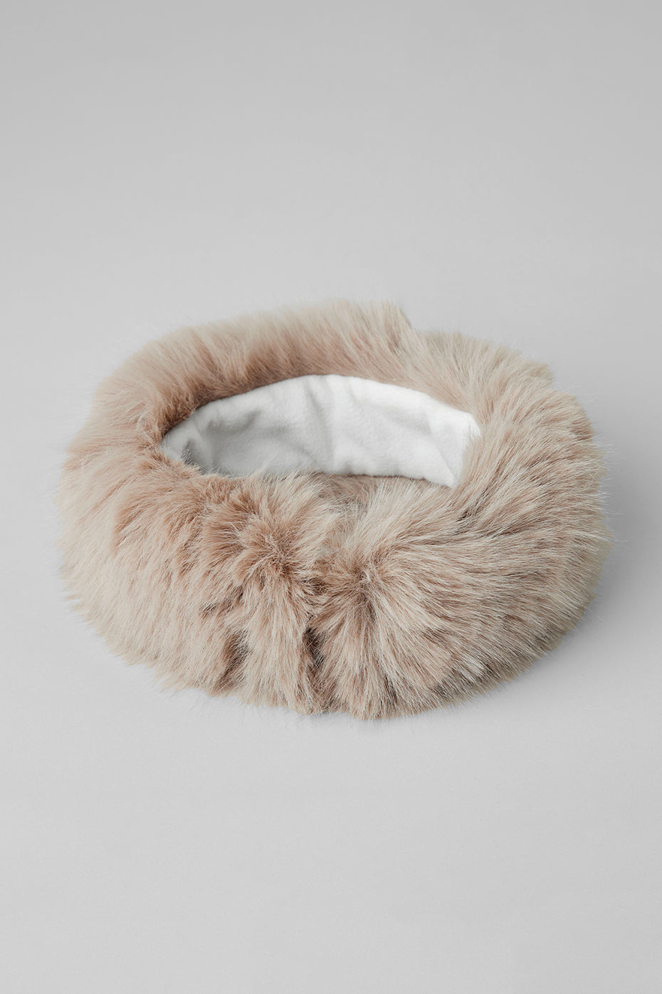 Faux Fur Wintersun Headband — Oat