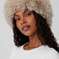 Faux Fur Wintersun Headband — Oat