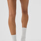 Unisex Half — Crew Understated Sock — White