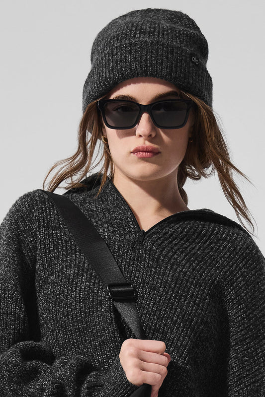 Marl Beanie — Black Marl