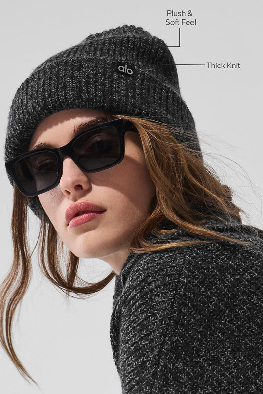Marl Beanie — Black Marl