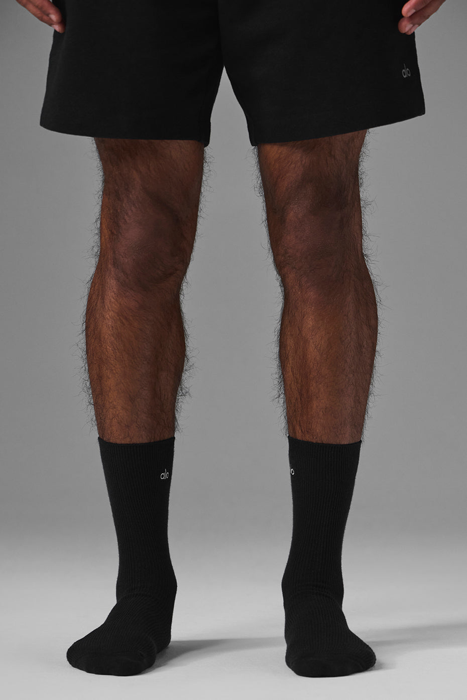 Unisex Half — Crew Understated Sock — Black