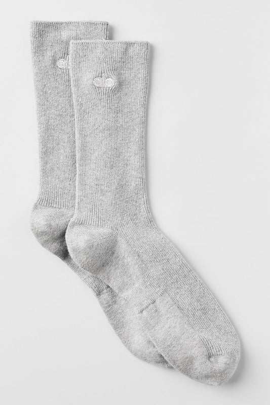 Unisex Half — Crew Understated Sock — Athletic Heather Grey