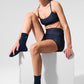 Unisex Half — Crew Understated Sock — Navy