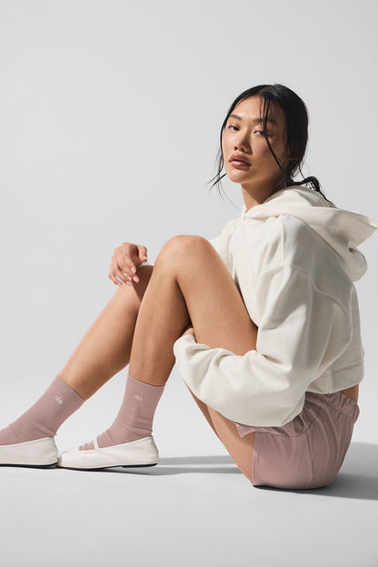 Unisex Half — Crew Understated Sock — Taupe