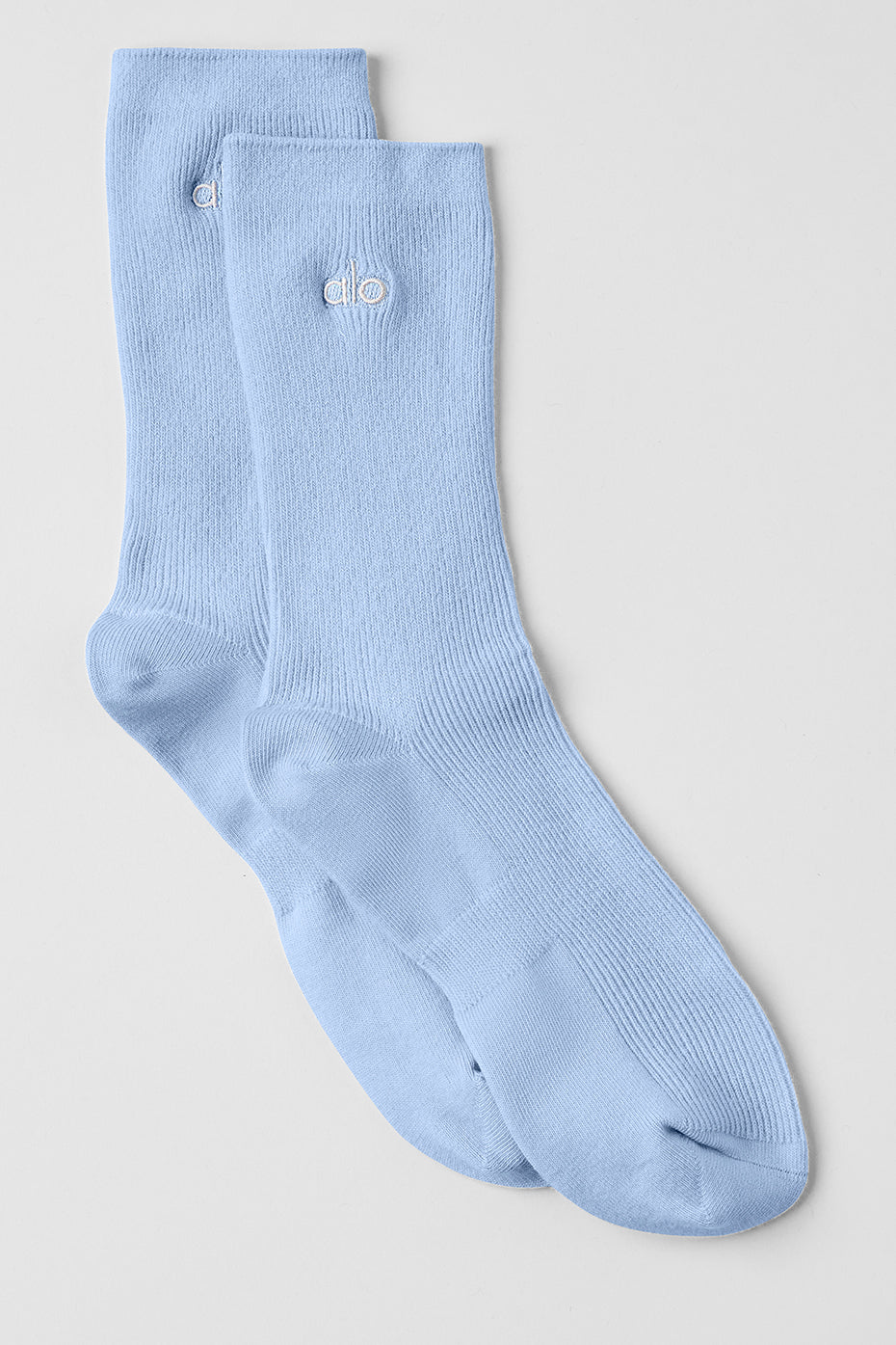 Unisex Half — Crew Understated Sock — Seashell Blue