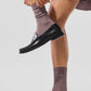 Unisex Half — Crew Understated Sock — Mushroom