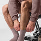 Unisex Half — Crew Understated Sock — Mushroom