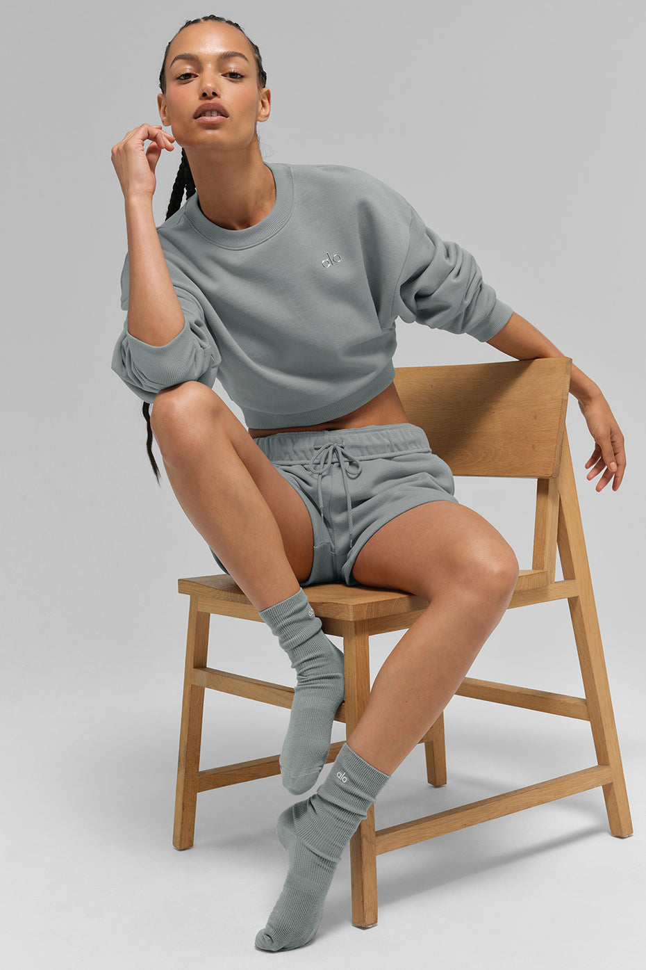Unisex Half — Crew Understated Sock — Lunar Grey