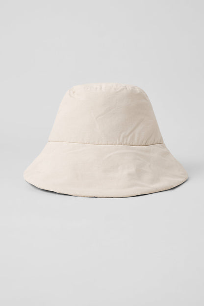 Good Shade Puffer Bucket Hat — Oat Milk