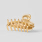 Acrylic Illusion Claw Clip — Clear/Gold