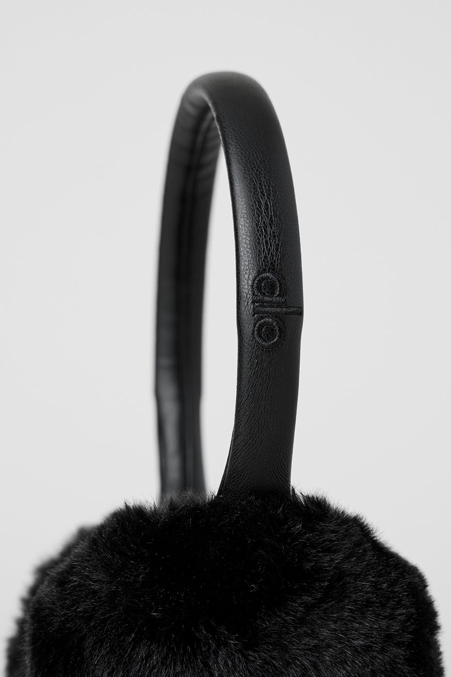 Faux Fur Ear Muff — Black