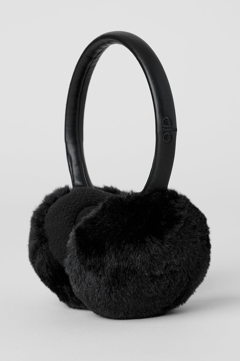 Faux Fur Ear Muff — Black