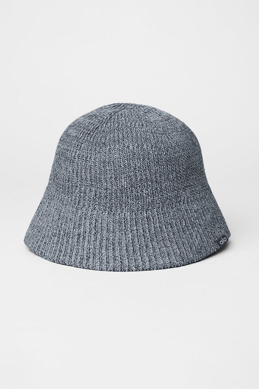 Denim Knit Cloche — Steel Grey/Anthracite