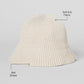 Denim Knit Cloche — Ivory/Oatmilk