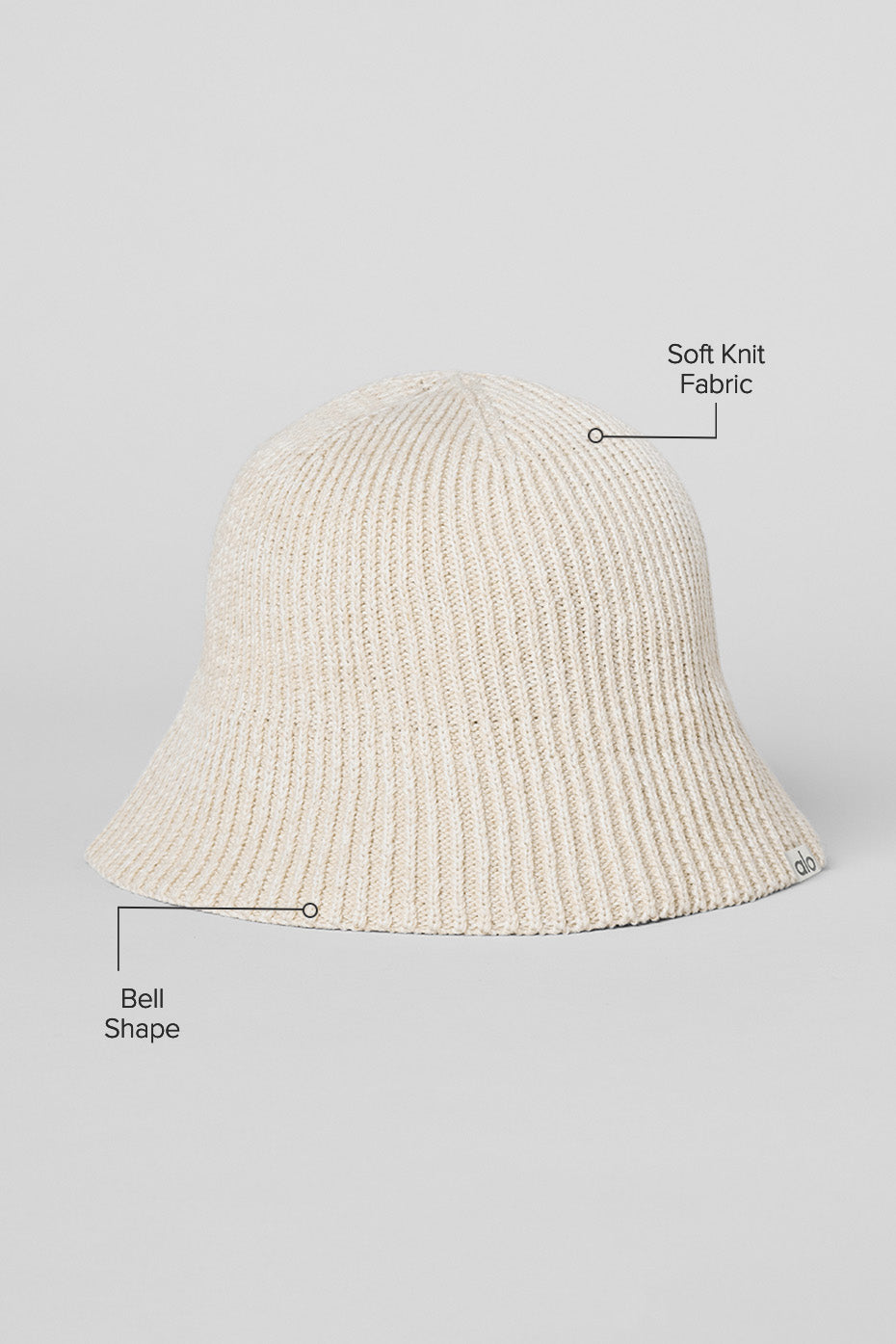 Denim Knit Cloche — Ivory/Oatmilk
