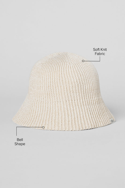 Denim Knit Cloche — Ivory/Oatmilk
