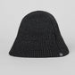 Denim Knit Cloche — Black/Anthracite