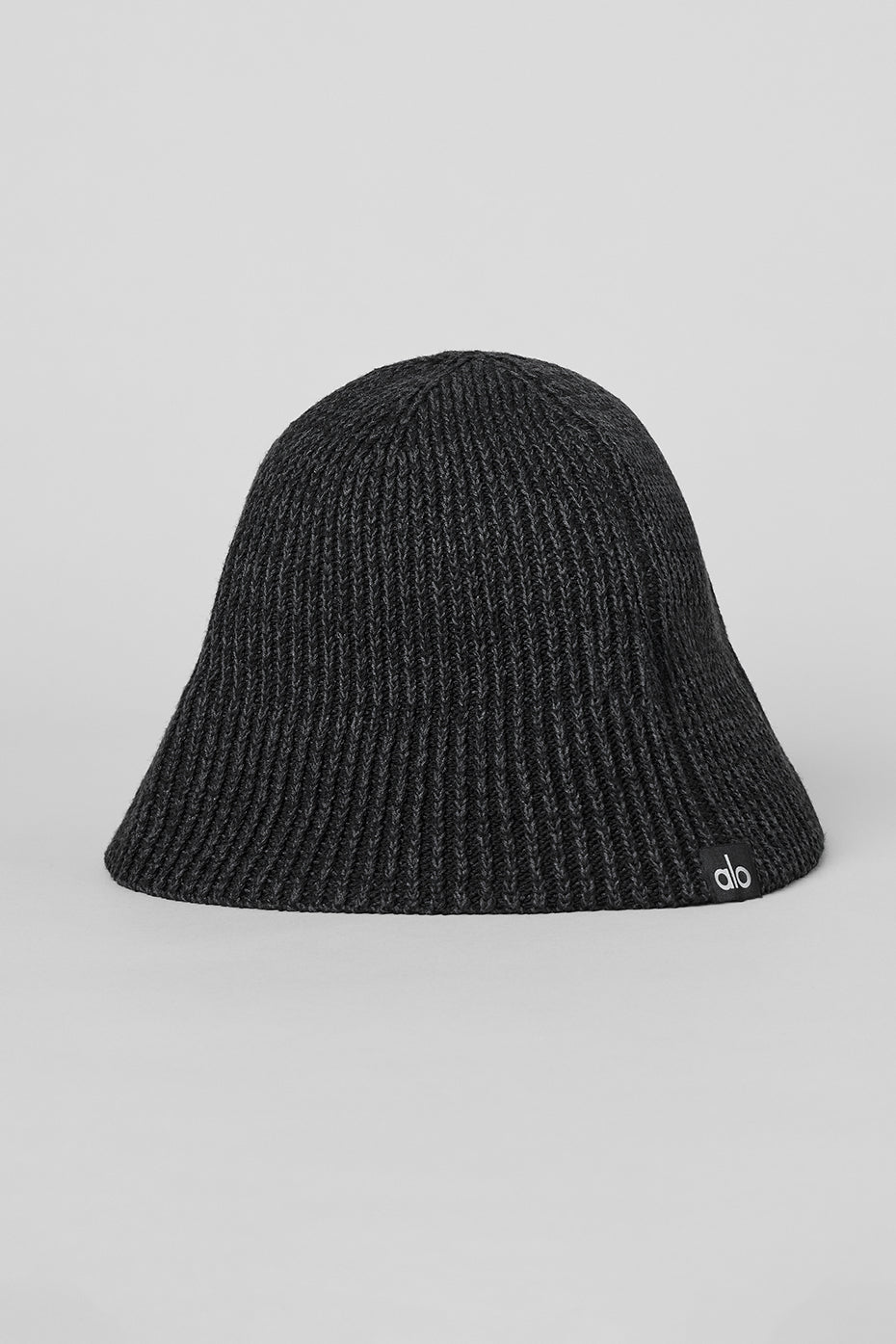 Denim Knit Cloche — Black/Anthracite