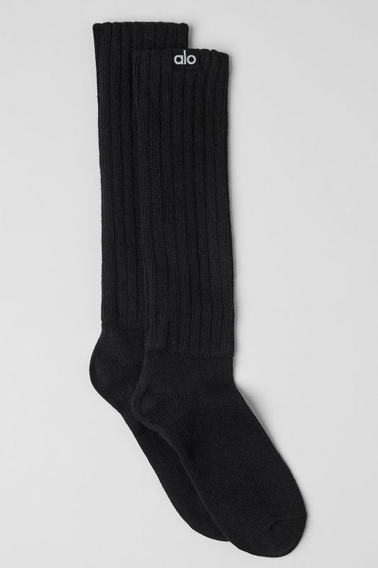Unisex Scrunch Sock — Black