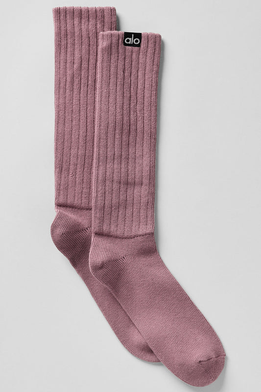 Unisex Scrunch Sock — Smoky Quartz