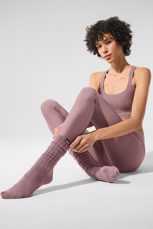 Unisex Scrunch Sock — Smoky Quartz