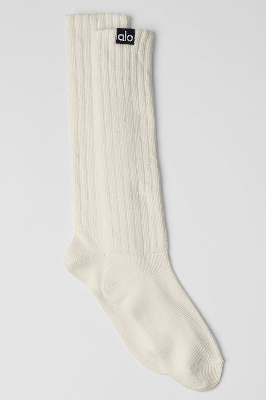 Unisex Scrunch Sock — Bone