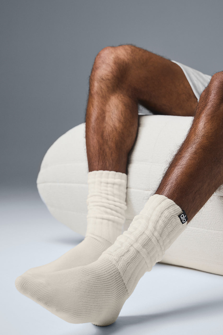 Unisex Scrunch Sock — Bone