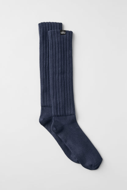 Unisex Scrunch Sock — Navy